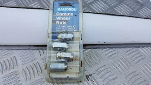 Chrom Radmuttern x 4, 12mm x 1,25mm 60 Grad Kegel neu nie benutzt chrom - Bild 1 von 4