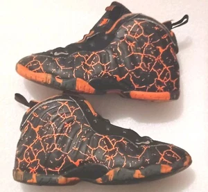 Size 2.5Y Nike Little Posite One 'Lava' Sneakers / Beaters - Picture 1 of 11