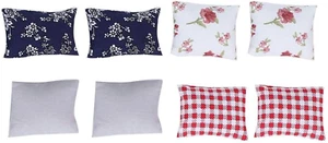 8Pcs 1:12 Dollhouse Miniature Simulated Pillow Cushions Furniture Model Toy for - Picture 1 of 12