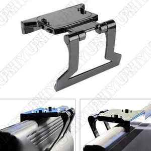 Hochwertige Kunststoff Schwarz TV Clip mit Clip Mount Fit für Xbox 360 Kinect - Bild 1 von 5