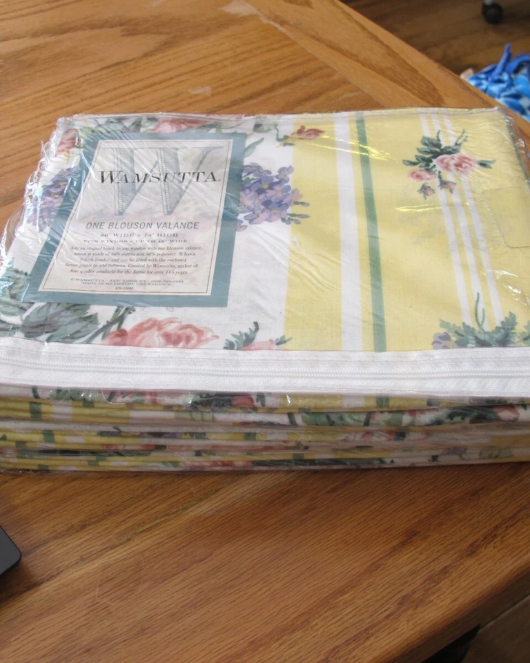 Vintage Wamsutta  Pillow Case Floral Rose Yellow  Made USA Shabby Chic Farmhouse - Image 1 of 3