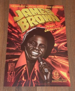 1996 JAMES BROWN, MARITIME HALL FAMILY DOG  POSTER, SIGNED BY ARTIST JIM PHILLPS - Picture 1 of 2