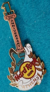 ATHENS 1st ANNIVERSARY WHITE ROBES LAUREL LEAVES GUITAR 05 Hard Rock Cafe PIN LE - Picture 1 of 1