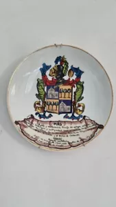 Porzellan Vintage Wall Flach Coat Of Arms Spain Teller Wandbild Wappen Spanien - Bild 1 von 8