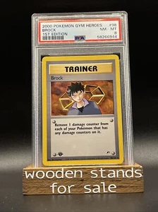 Pokemon TCG Brock Gym Heroes 98/132 PSA 8 - Foto 1 di 2