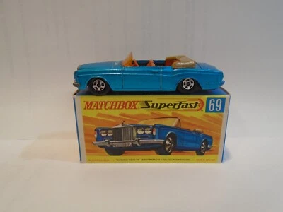 Matchbox Superfast 69 Rolls Royce Silver Shadow Original Box Transitional Lesney - Image 1 of 4