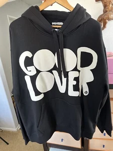 NW Valentino Garavani Logo Hoodie Sweater Good Lover print black XL $1150 - Picture 1 of 15