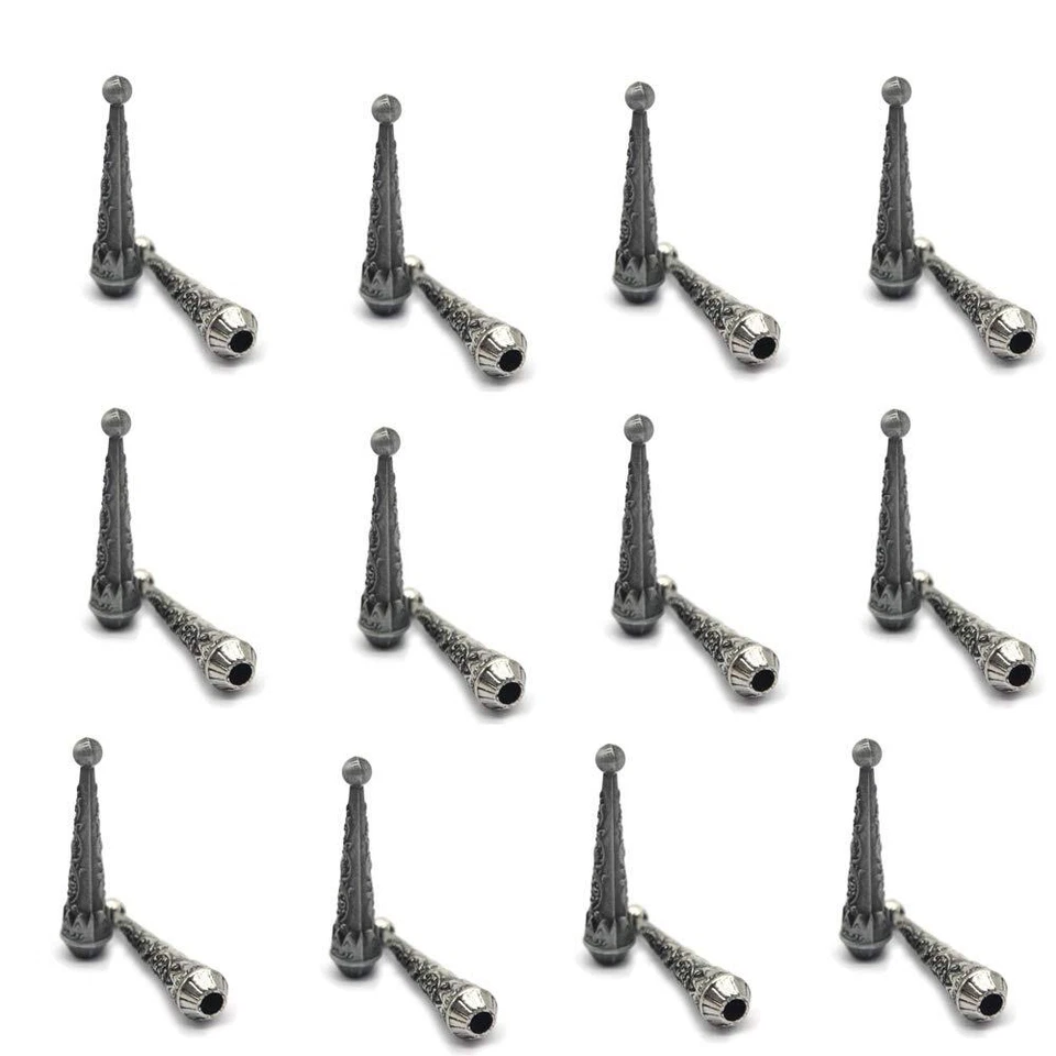 KDG Bolo Tie Tips Replacement End Caps 12 Pack 1- Silver