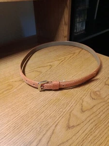 Banana Republic Women Skinny Faux Leather Fashion Belt orange  - Picture 1 of 6