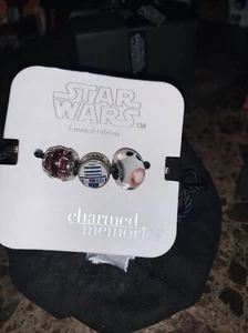 Kay Jewelers Star Wars Sterling Silver Pendants R2D2 and others - Picture 1 of 5