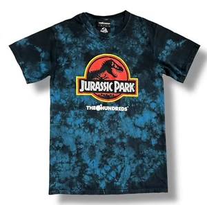 The Hundreds X Jurassic Park Blue Tie Dye T-Shirt Size S - Picture 1 of 8