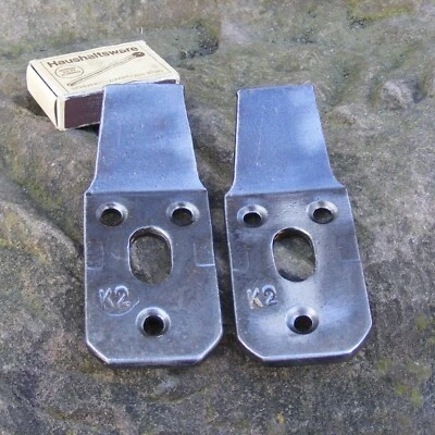 1 Paar alte Waschtisch Handwaschbecken 106x45mm Aufhängelasche Typ K2 Gusseisen - Bild 1 von 4