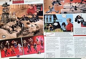 1986 1980s RAMBO Force of Freedom ACTION FIGURES battle SAVAGE = Paper AD