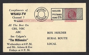 US Postal Card UX38, 2ct Mailers Permit #576, Wausau, Wisconsin. Free SH. - Picture 1 of 2