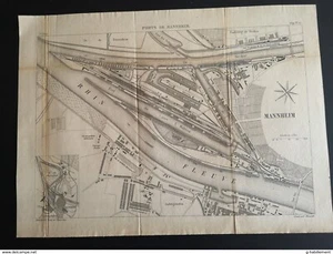 ANNALES PONTS et CHAUSSEES (Allemagne) - Ports de Mannheim - 1891 - Bild 1 von 4