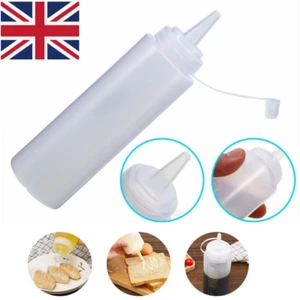 4 Size Kitchen Plastic Squeeze Bottle Dispenser for Sauce Vinegar Oil Ketchup,UK - Picture 1 of 16