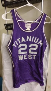1950s TITANIUM Stitched Basketball Jersey Uniform Vintage L SOUTHLAND - Picture 1 of 2