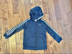 Adidas Full Zip Hooded Jacket Size 7 - Picture 1 of 3