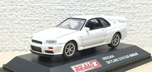 1/72 Real-X NISSAN SKYLINE GT-R R34 BNR34 WHITE diecast car model  - Picture 1 of 4