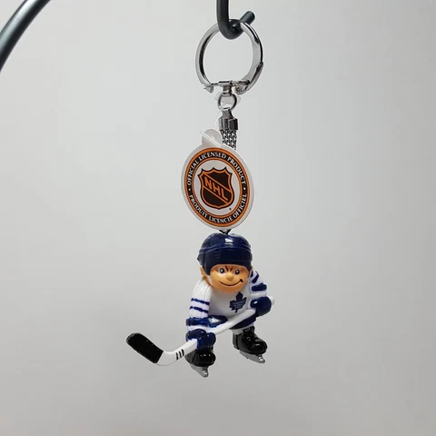 Vintage 1986 NHL LIL SPORTS BRAT Toronto Maple Leafs Hockey Player Keychain Cover