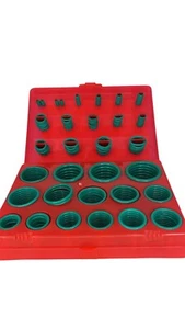 Buna O Ring Kit, Buna H70-K, Green, 382 Pcs, 30 Sizes, - Picture 1 of 6