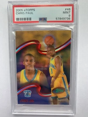 2005 E Topps CHRIS PAUL RC PSA 9 #/2000 - Image 1 of 3
