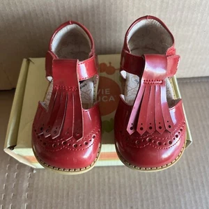 Livie & Luca Fiesta Red Shoes Size 6 Patent Leather - Picture 1 of 5