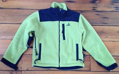 EMS Polartec Fleece Lime Green Black 100% Polyester Womens Jacket Coat XS 38" - Image 1 of 4