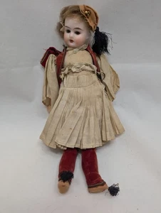 Antique 11" Petit Bisque Doll All Original Greek Costume Germany c1910s - Picture 1 of 12