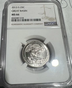 2013-S Great Basin Quarter NGC MS66 Quality - Picture 1 of 2