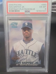 2000 Pacific Ken Griffey Jr. Portrait-Platinum Blue PSA 6 - Picture 1 of 2
