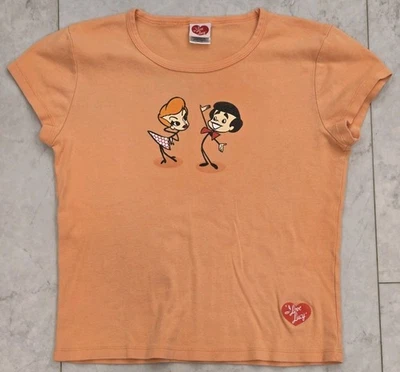 Vintage I LOVE LUCY Cartoon T-Shirt Juniors Size XL Caricature Ricky Ricardo (F) - Image 1 of 4