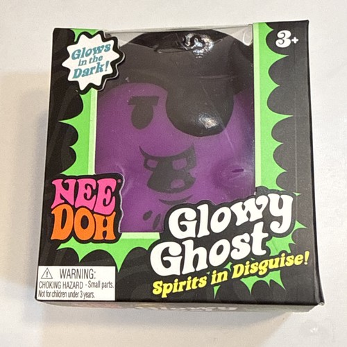 Schylling NeeDoh Glowy Ghost Spirits in Disguise Purple Pirate Squishy ...