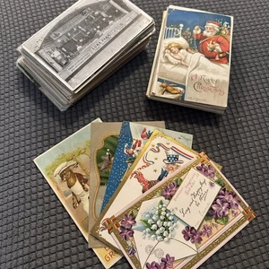 Large Lot Of I sorted Antique Postcards - Picture 1 of 19