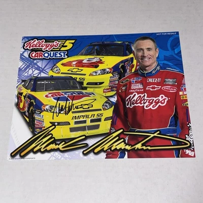 (2) Mark Martin KELLOGGS GODADDY.COM HMS #5 CHEVY NASCAR HOFer signed photos - Image 1 of 4