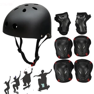 Kids Bike Helmet Set,Adjustable Helmet for Ages 5-11T Boys Girls,Toddler Pad Set - Picture 1 of 11