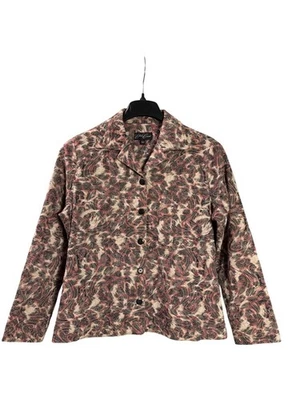 Винтажный Y2K Eden суда кнопка спереди блейзер пейсли текстурированный многоцветный женщин M - Изображение 1 из 4