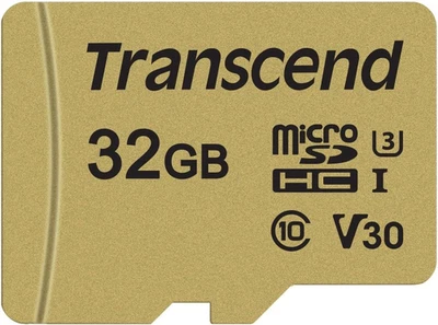 Scheda Di Memoria Microsdhc 500S Da 32 GB UHS-I, C10, U3, V30, 4K, Full HD, Fino - Immagine 1 di 4