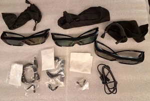 LOT OF 3 SHARP AN-3DG20-B ACTIVE 3D GLASSES IN 2 open BOX - Picture 1 of 11