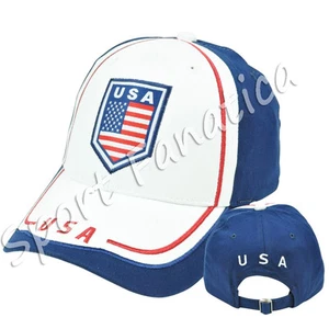 USA SOCCER HAT CAP ADJUSTABLE FAN FLAG AMERICAN BALL CAP patriotic us pride - Picture 1 of 3