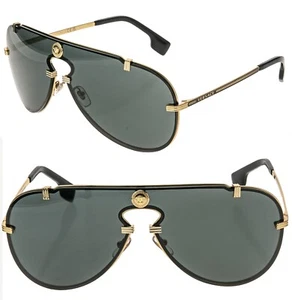 Versace Mesmerize Pilot Medusa 2243 Gold Schwarz VE2243 Klassische Pilotenbrille - Bild 1 von 10