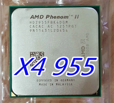 AMD Phenom II X4-955 3.2GHz Quad-Core Processor 125W 100% OK - Image 1 of 2