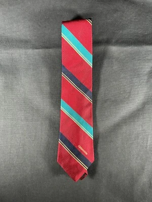 Corbata Oldsmobile Borgoña con rayas Foto 1 de 4