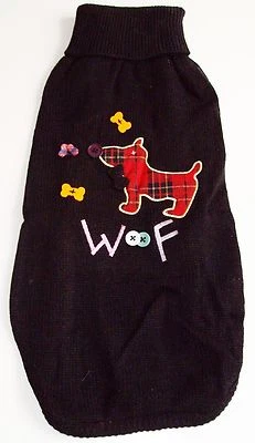 Hundepullover Pullover für Hunde schwarz-bunt 42 cm, 46 cm - Bild 1 von 2