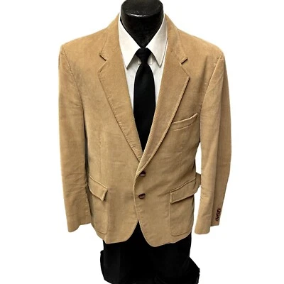 Abrigo deportivo vintage Westchester Classics para hombre color tostado chaqueta de pana blazer de algodón 42 Foto 1 de 4