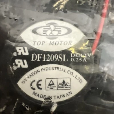 Top Motor DF1209SL 3 5/8  Cooling Case Fan 4-Pin OEM Un-Opened Package. - Image 1 of 4