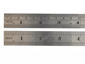 Regla de acero Fisher F112ME 300 mm/12 pulgadas FIS112 - Imagen 1 de 4