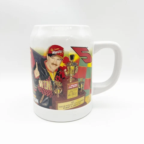 NASCAR Terry LaBonte Large Mug Stein Kellogg Co 1996 National Champion Cover