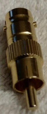 BNC-female to audio-male gold plated connector - Image 1 of 4