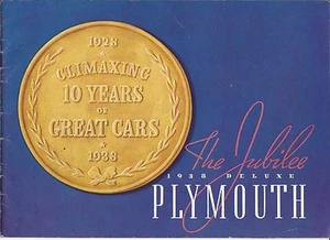 1938 Plymouth Salesman brochure book original  - Picture 1 of 1